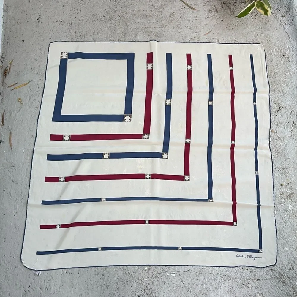 Vintage Ferragamo silk scarf
